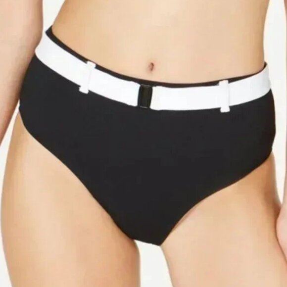 Volcom "Simply Rib Retro" belted Bikini Bottoms - Picture 1 of 5